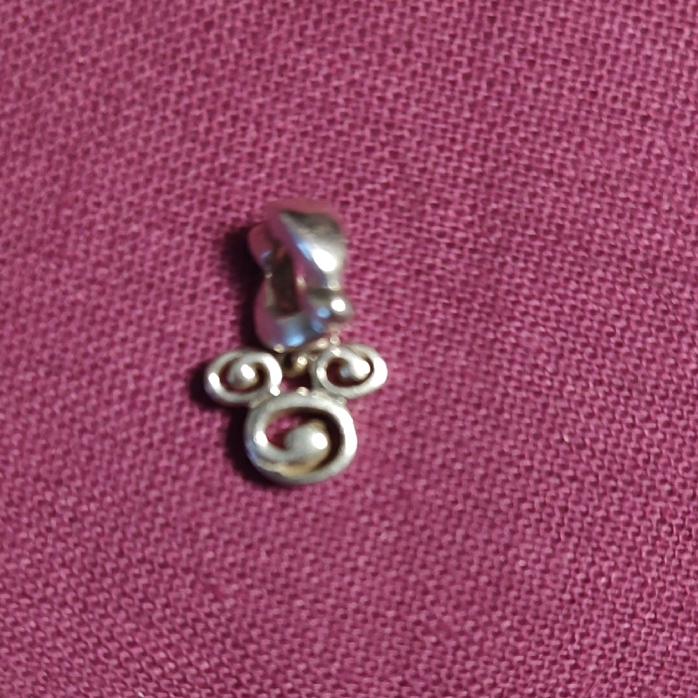 Disney Silver Spiral Charm Bracelet
